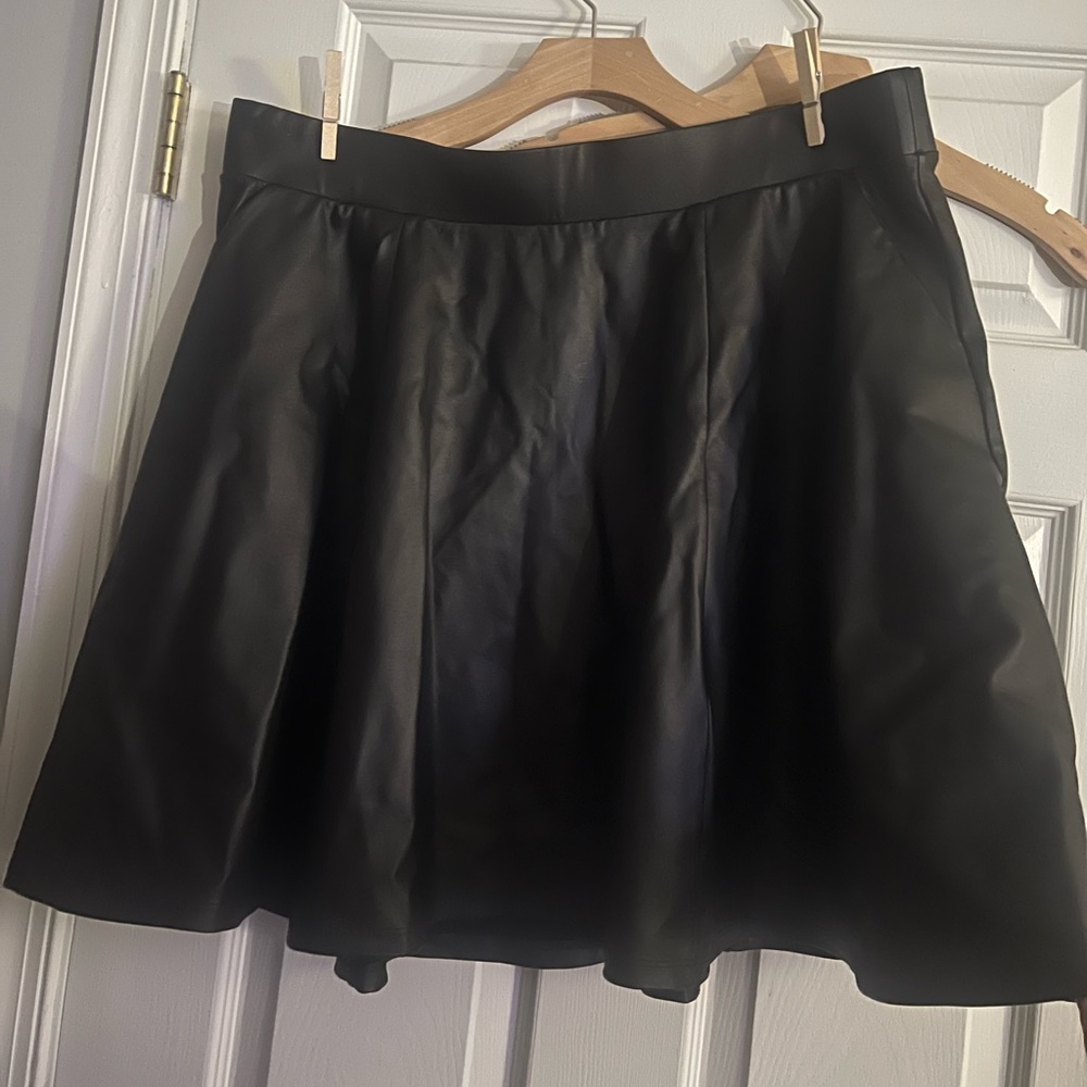 Torrid Black Mini Skater Skirt for Work